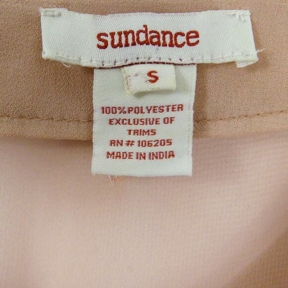 Sundance Peach Beaded Embroidered Short Sleeve Bohemian Blouse Small - Picture 5 of 6